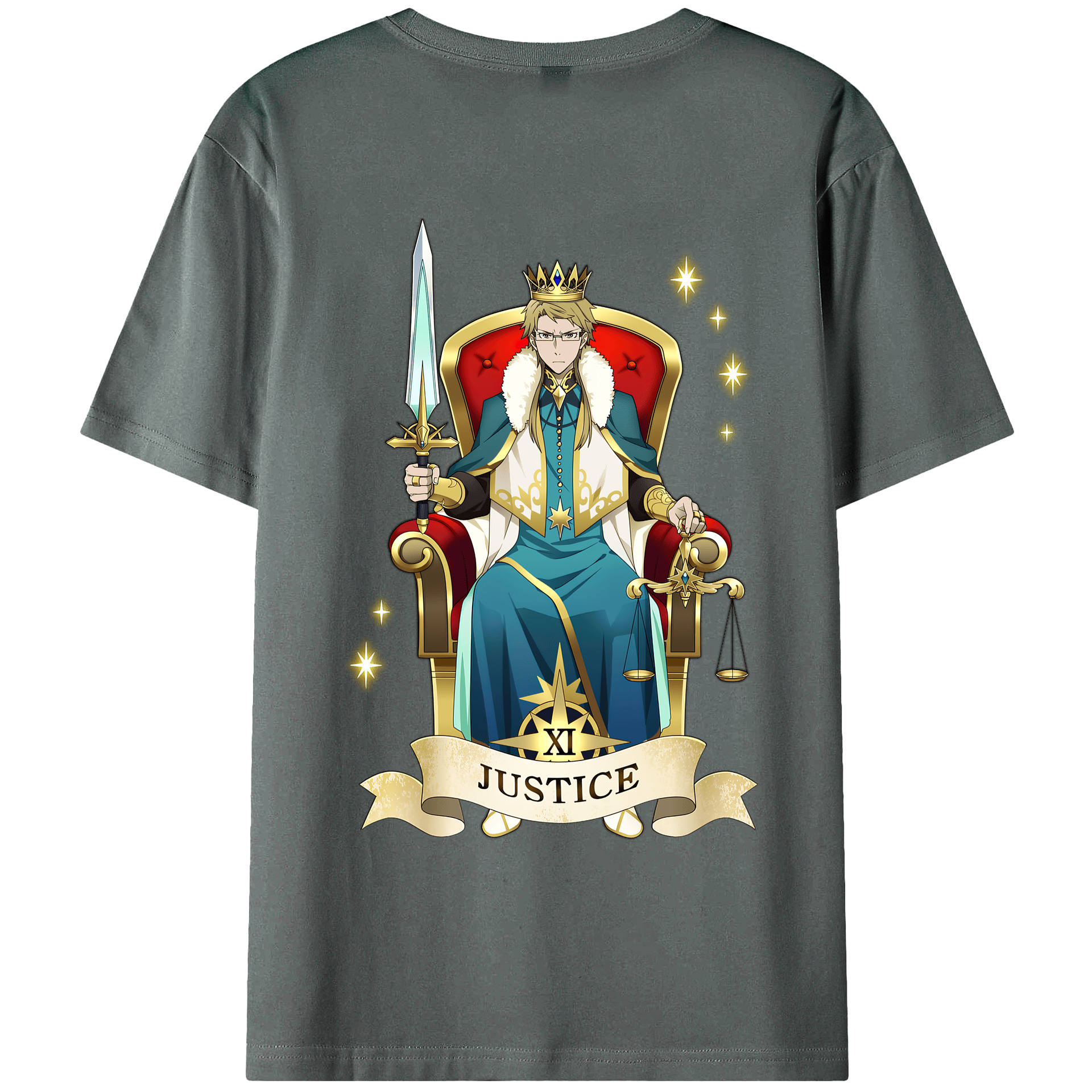 （画像用） 文豪ストレイドッグス Bungo Stray Dogs 綿100％ メンズ半袖Tシャツ（バックプリント） 通気性